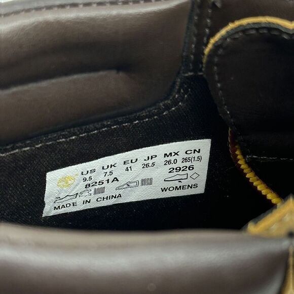 Timberland Earthkeepers Amston Women’s Size 9.5 Brown Wedge Bootie Boots 8251A - Picture 10 of 11